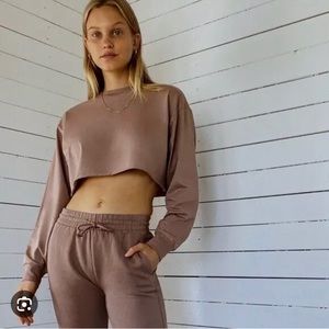 TNA Aritzia “Tour” Cropped Long Sleeve